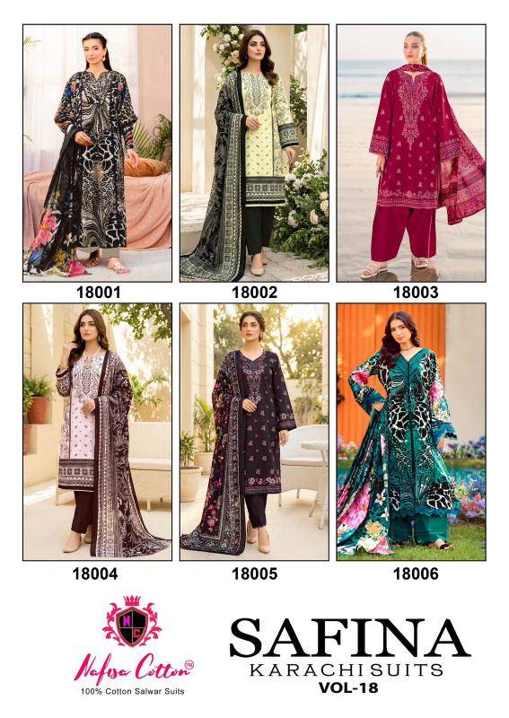 Nafisa safina vol-18 salwar suite shops in Bangalore